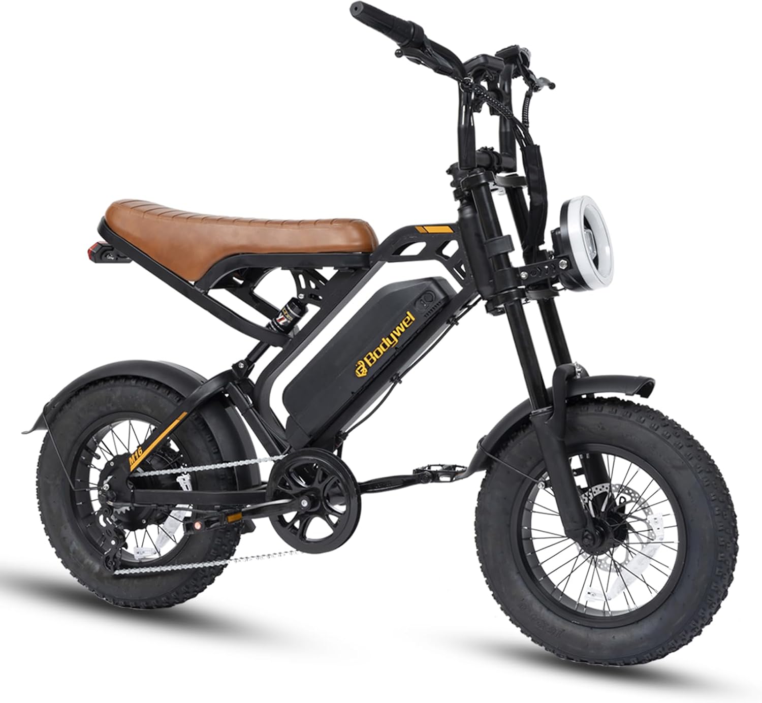 16" Fat Tyre Electric Bike for Adults, 48V 13.5Ah Removable Battery, 250W Motor, Dual Suspension E-Bike with LCD Display