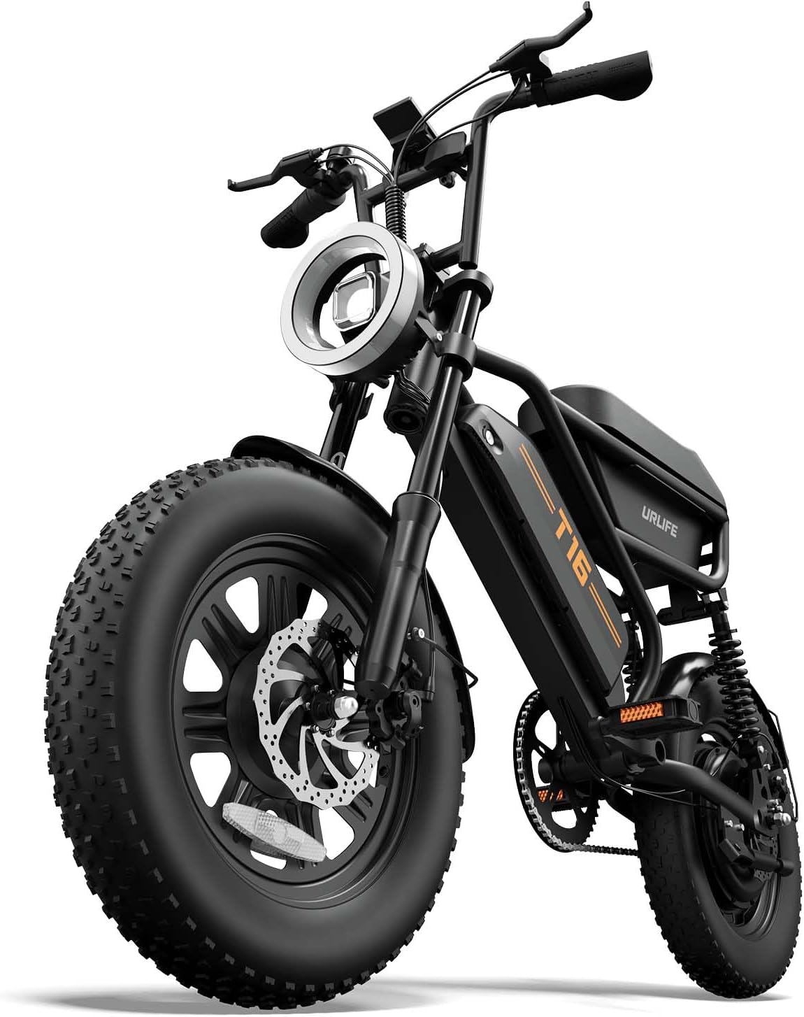 16" Fat Tyre Electric Bike, 48V 13Ah Removable Battery, 250W Motor, Dual Suspension E-Bike with Storage Box & LCD Display