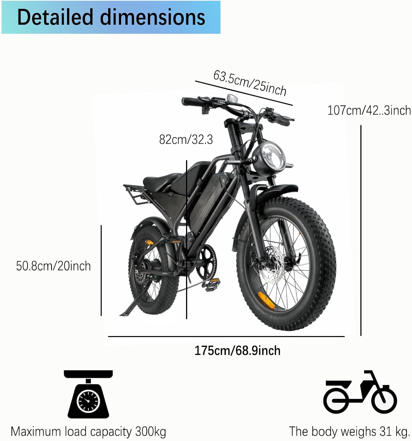 20" Fat Tyre Electric Bike for Adults, 48V 18.2Ah Removable Battery, Dual Suspension E-Bike with 7-Speed & Disc Brakes