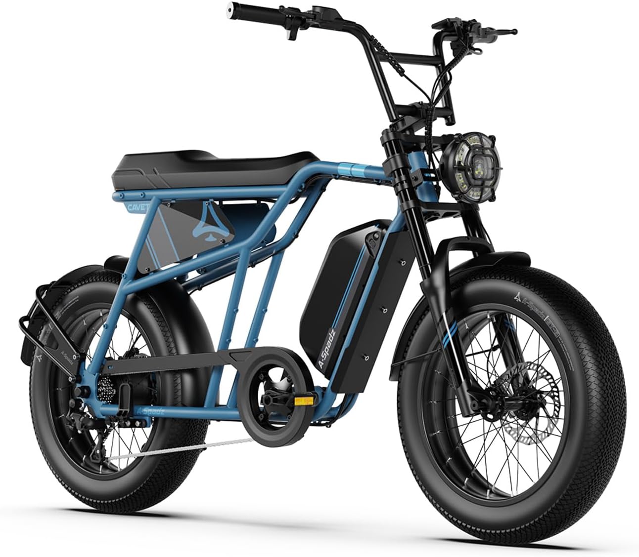 20" Fat Tyre Electric Bike for Adults, 48V 15.6Ah Battery, 250W Motor, 7-Speed E-Bike with Dual Suspension